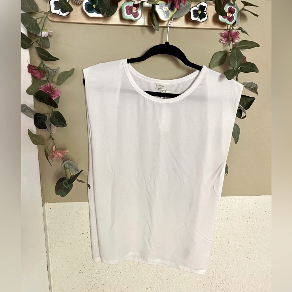 Aritzia Oversized White Tank